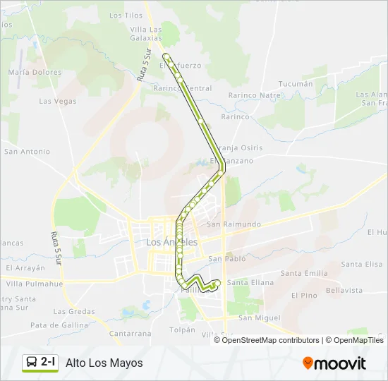 2-I Bus Line Map