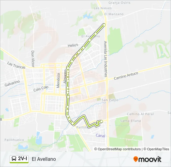 2V-I Bus Line Map