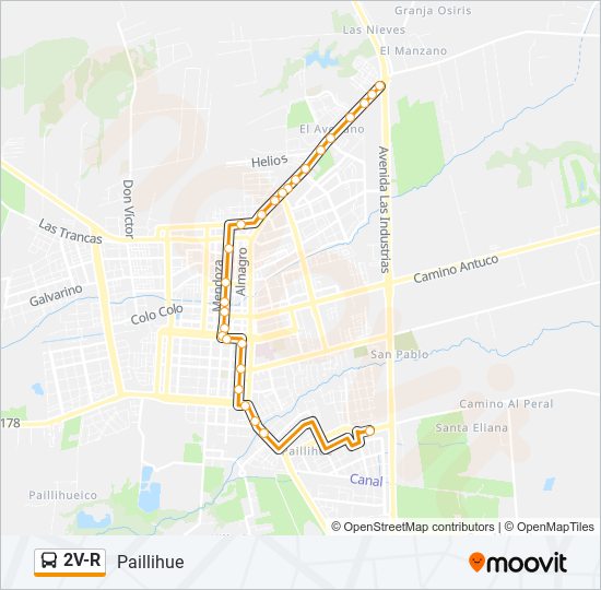 2V-R bus Line Map