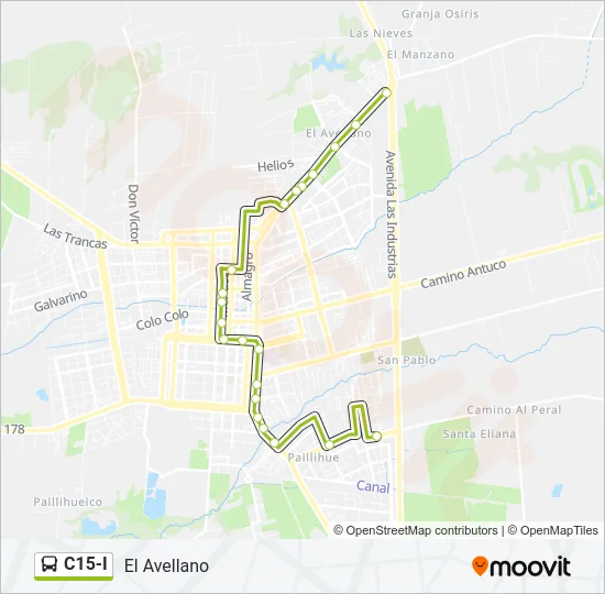 C15-I Bus Line Map