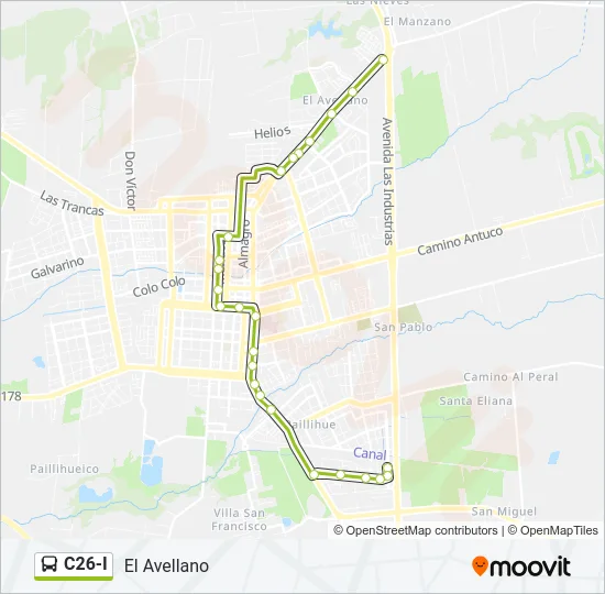 C26-I Bus Line Map