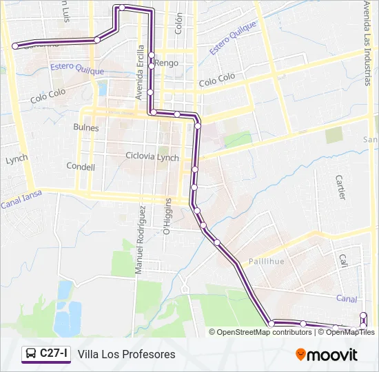 C27-I Bus Line Map