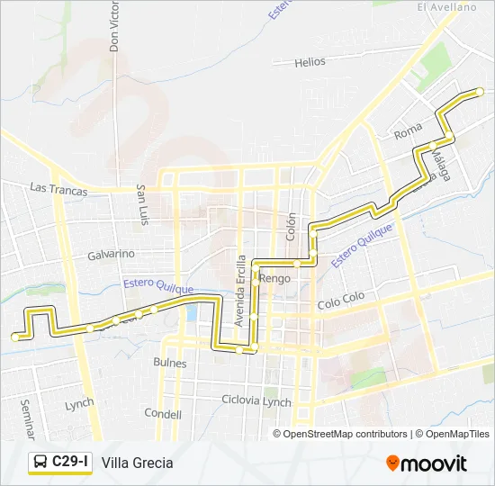 C29-I Bus Line Map