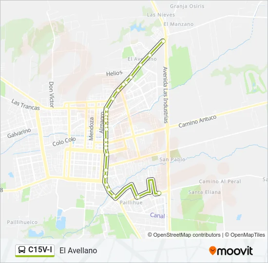 C15V-I Bus Line Map