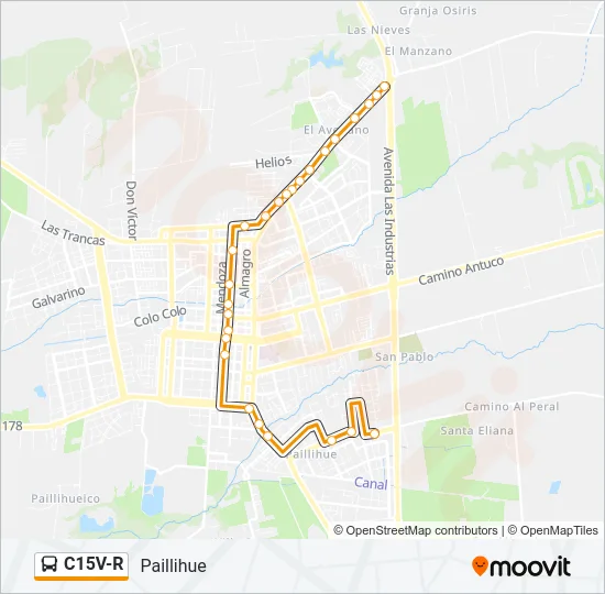 C15V-R Bus Line Map