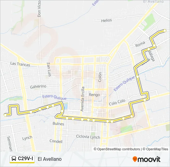 C29V-I Bus Line Map