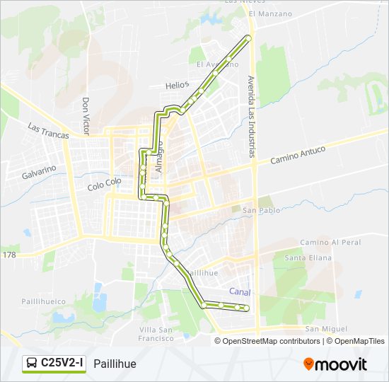 C25V2-I Bus Line Map