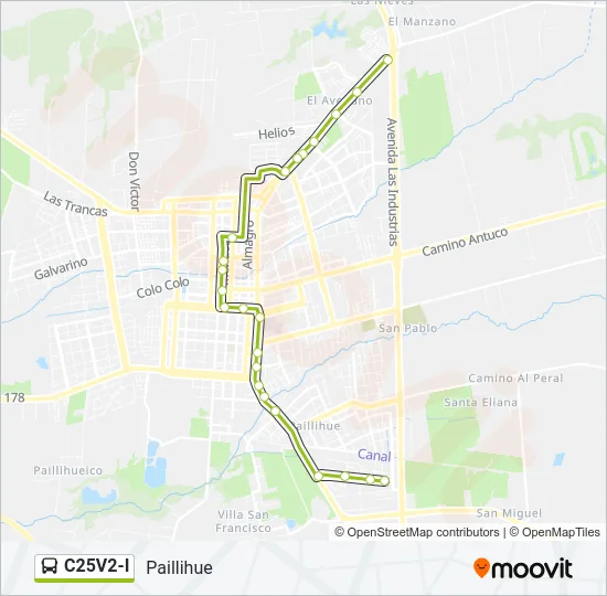 C25V2-I Bus Line Map