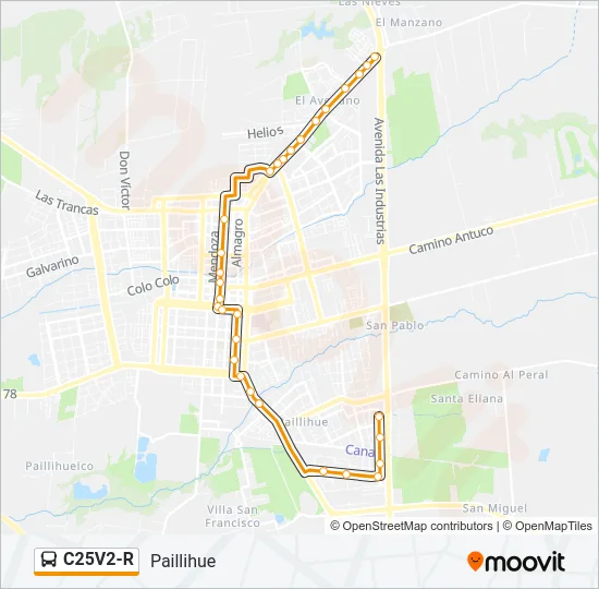 C25V2-R Bus Line Map