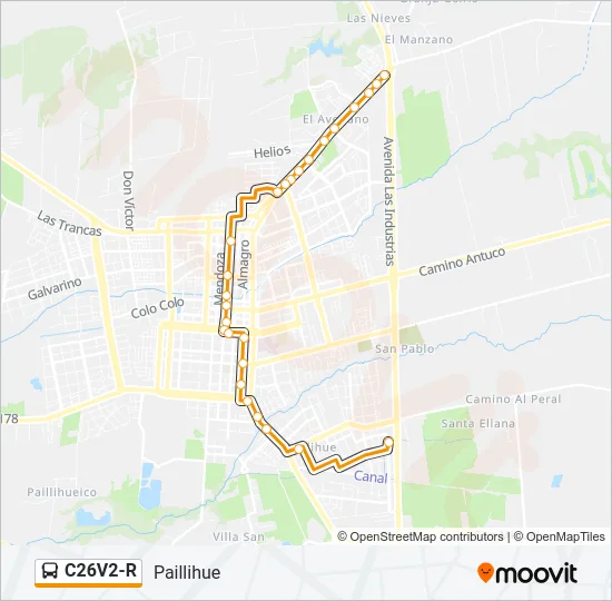 C26V2-R Bus Line Map