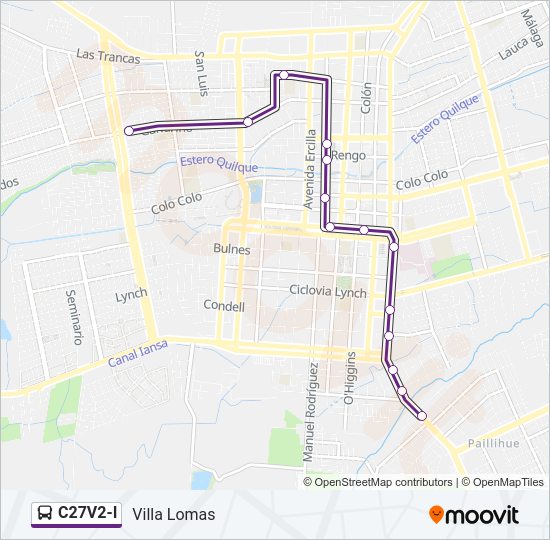 Mapa de C27V2-I de autobús