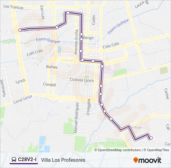 Mapa de C28V2-I de autobús