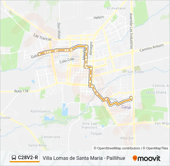 C28V2-R Bus Line Map