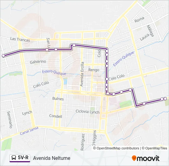 5V-R Bus Line Map