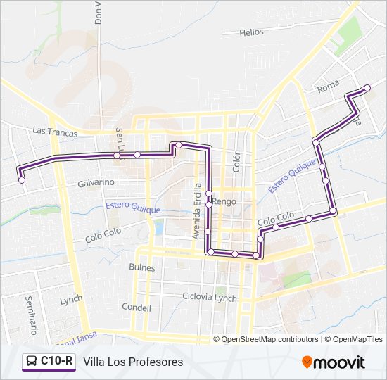 C10-R Bus Line Map
