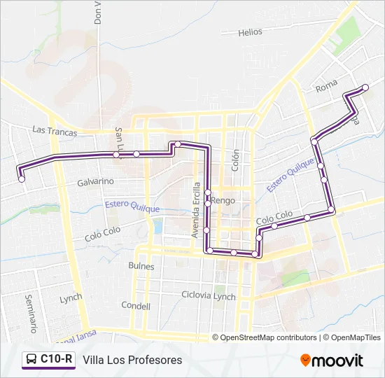 C10-R Bus Line Map