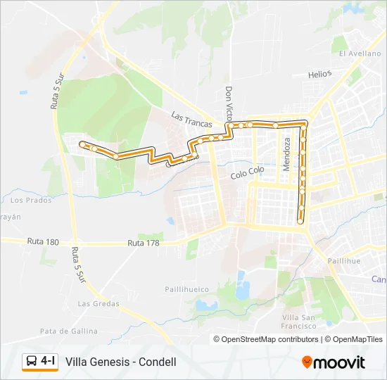 4-I Bus Line Map