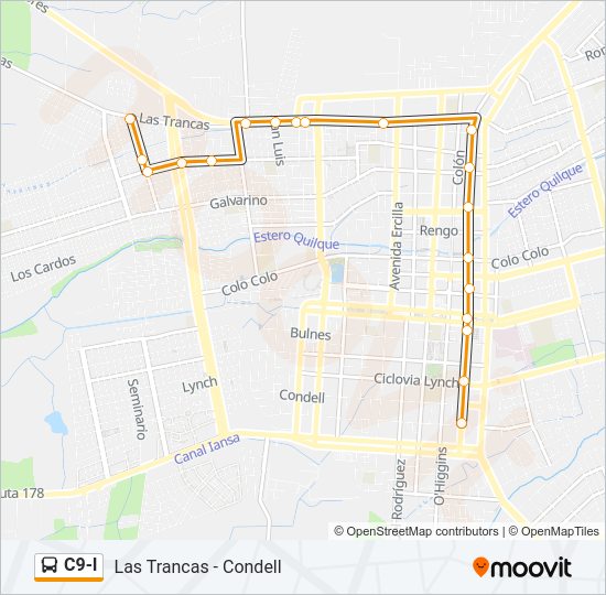 C9-I Bus Line Map