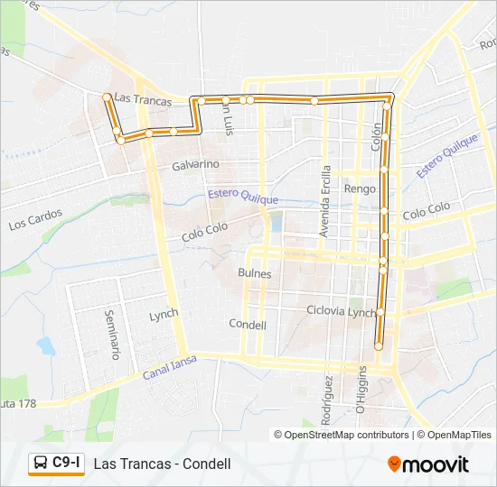 C9-I Bus Line Map