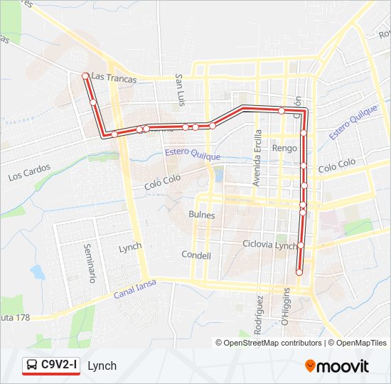 Mapa de C9V2-I de autobús
