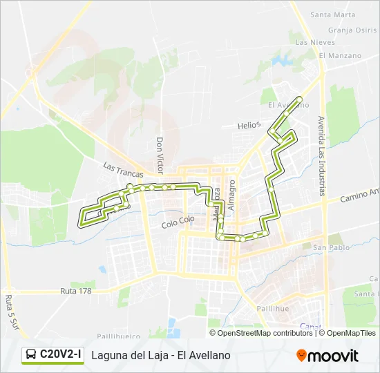 C20V2-I Bus Line Map