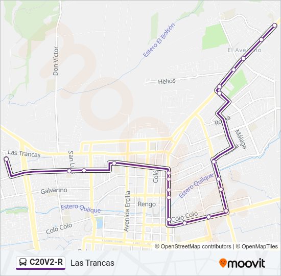 Mapa de C20V2-R de autobús