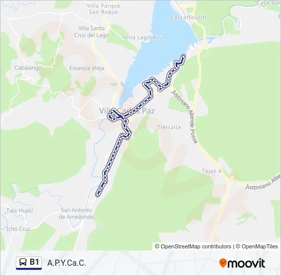 B1 Bus Line Map