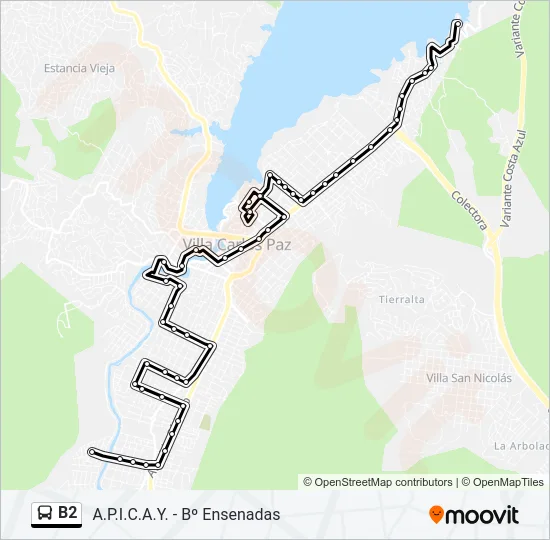 B2 Bus Line Map