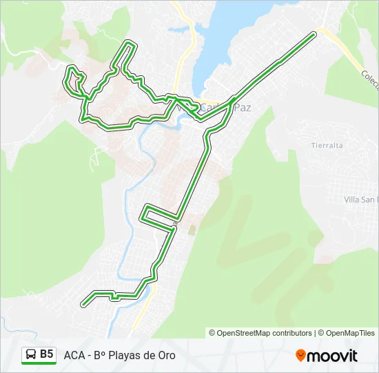 B5 Bus Line Map