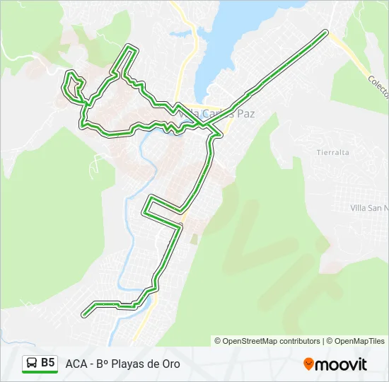 B5 Bus Line Map