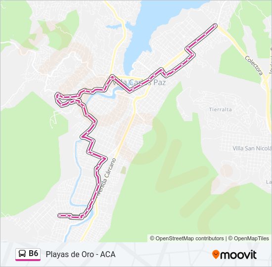 B6 Bus Route Map B6 Route: Schedules, Stops & Maps - Playas De Oro (Updated)