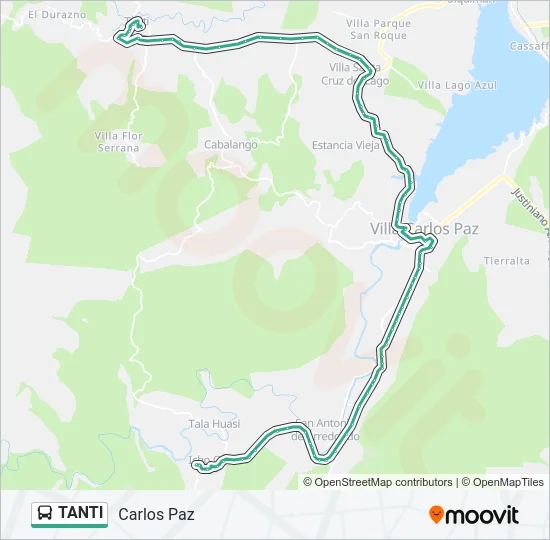 TANTI Bus Line Map