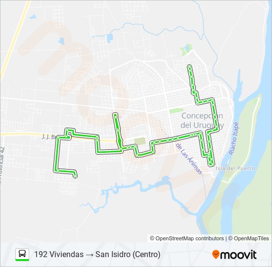 SAN ISIDRO bus Line Map