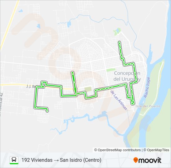 Mapa de SAN ISIDRO de autobús