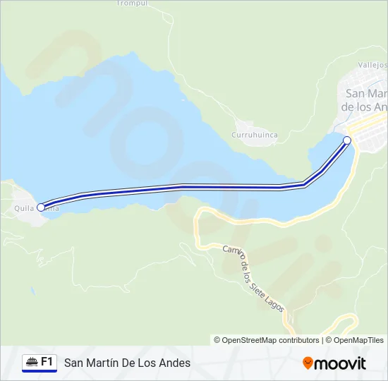 F1 Ferry Line Map