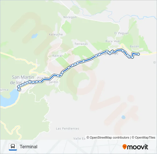1D Bus Line Map