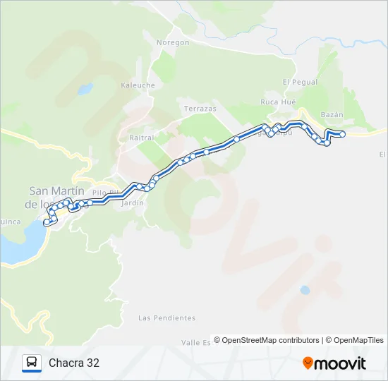 1D Bus Line Map