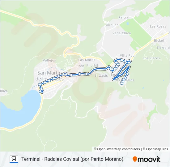 4A Bus Line Map