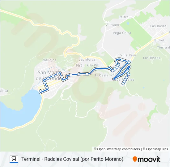 4A Bus Line Map