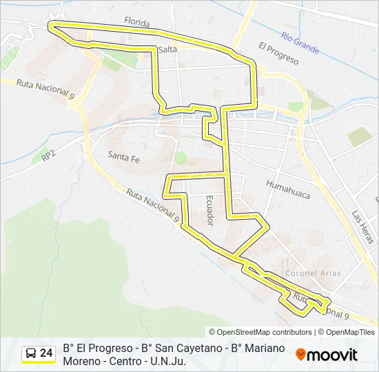 24 Bus Line Map