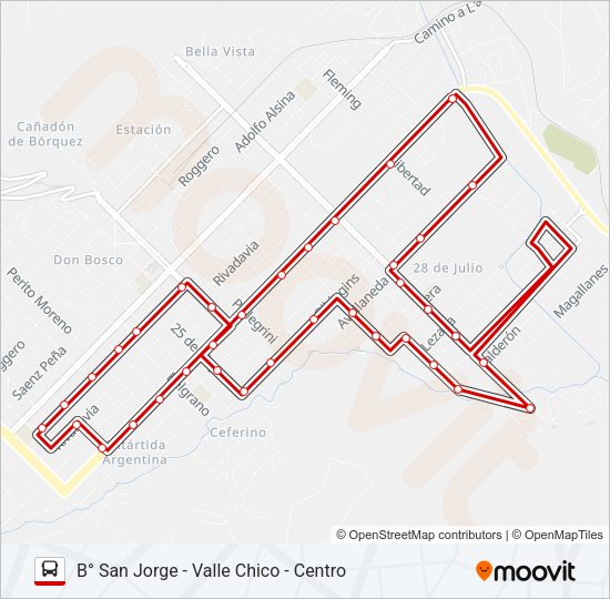 Mapa de L2 de autobús