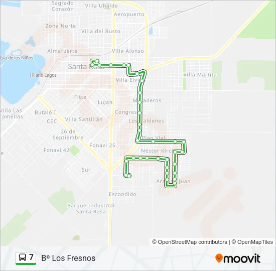 7 Bus Line Map