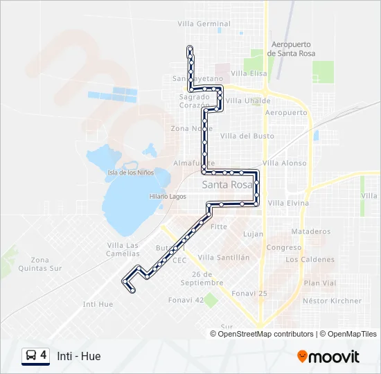 4 Bus Line Map