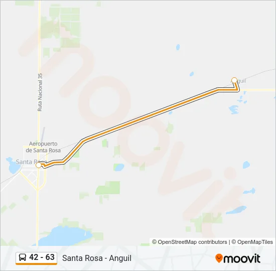 42 - 63 Bus Line Map