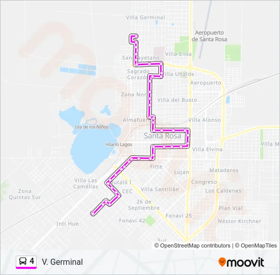 4 Bus Line Map