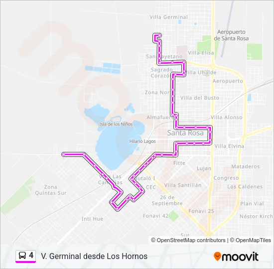 4 Bus Line Map