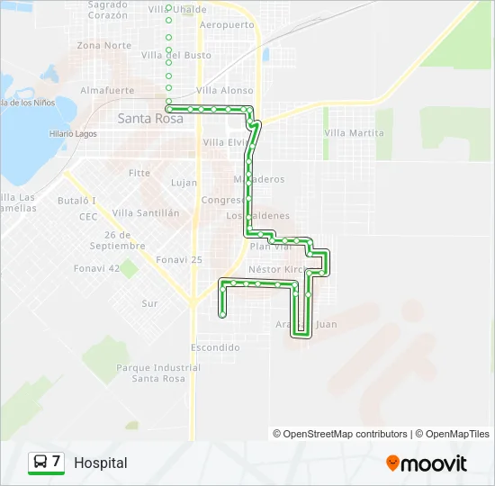 7 Bus Line Map