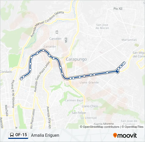 OF-15 Bus Line Map