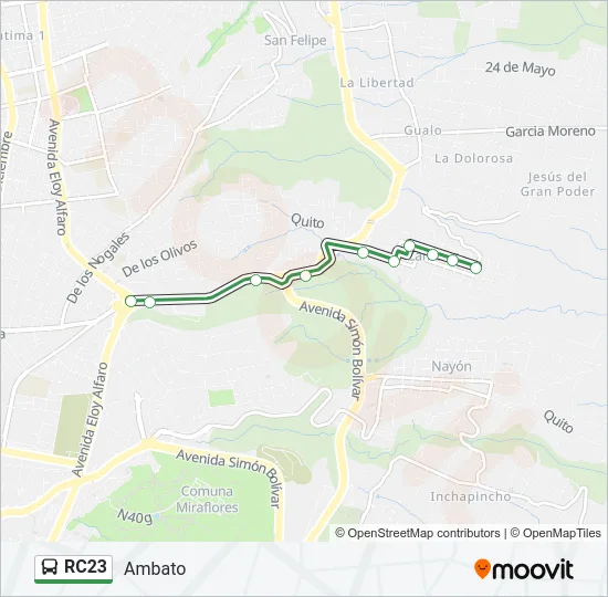 RC23 Bus Line Map