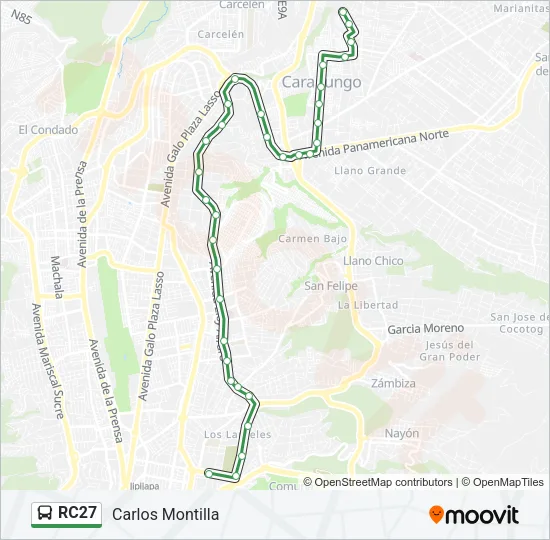 RC27 Bus Line Map